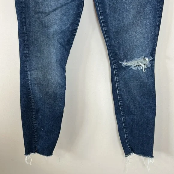 MOTHER High Waisted Looker Jean Ankle Fray Close to the Edge Sz 30 - Picture 6 of 16